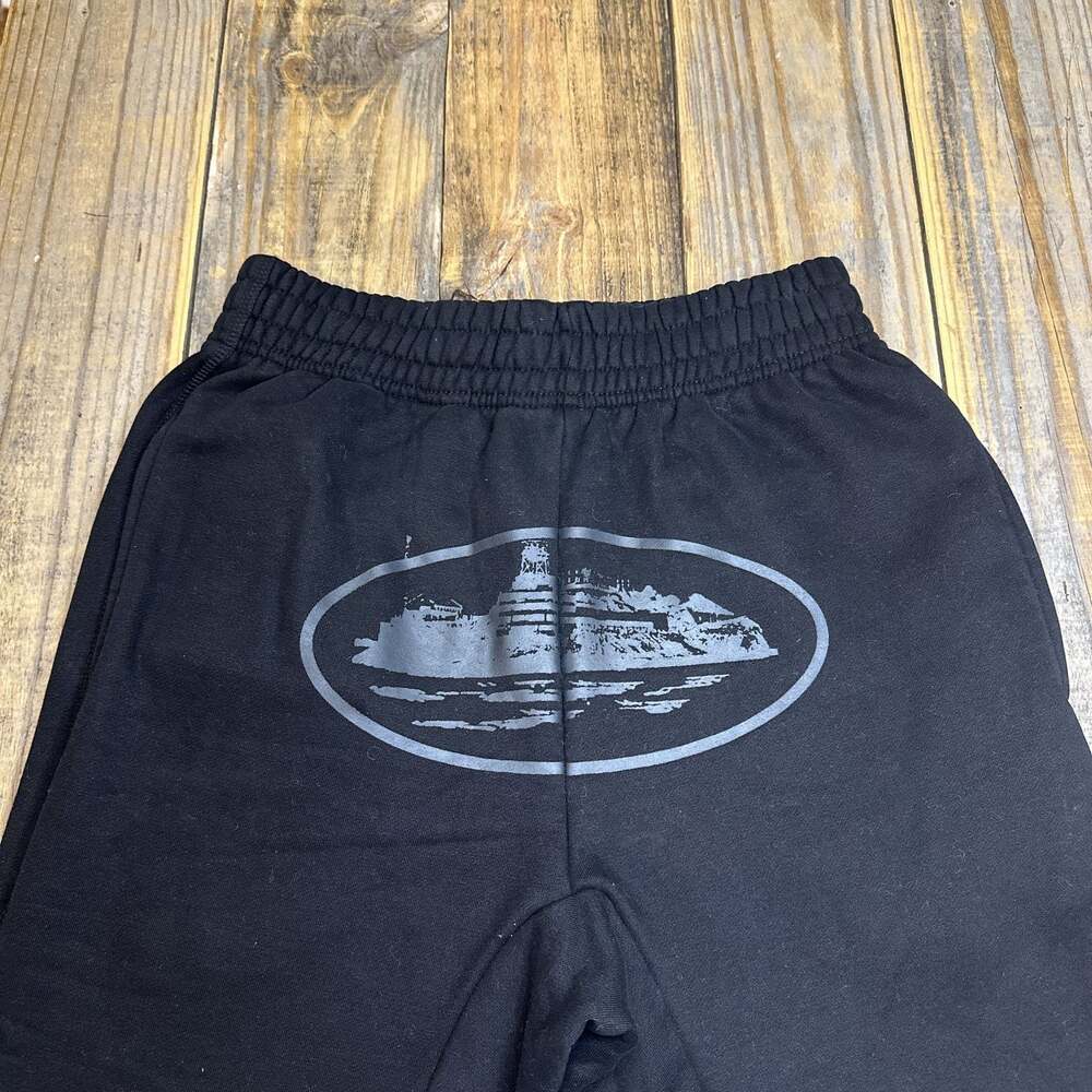 Corteiz Alcatraz Sweatpants - Triple Black Size Medium EUC - SOLD OUT